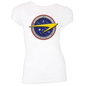 [Star Trek: Enterprise: Women's Fit T-Shirt: Starfleet Command (White) (Product Image)]