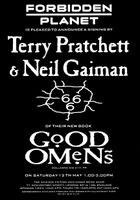 [Terry Pratchett and Neil Gaiman signing Good Omens (Product Image)]