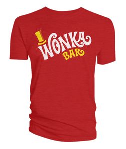 [Willy Wonka & The Chocolate Factory: T-Shirt: Wonka Bar (Red) (Product Image)]