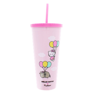 [Hello Kitty X Pusheen: Beaker & Straw (Product Image)]