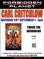 [Carl Critchlow Signing Thrud the Barbarian (Product Image)]