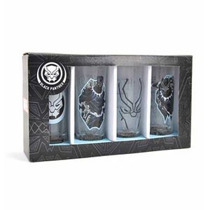 [Black Panther: Set Of 4 Mini Glasses (Product Image)]
