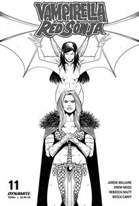 [Vampirella/Red Sonja #11 (Moss Black & White Variant) (Product Image)]