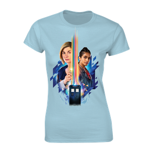 [Doctor Who: Women's Fit T-Shirt: Rainbow VWORP (Product Image)]