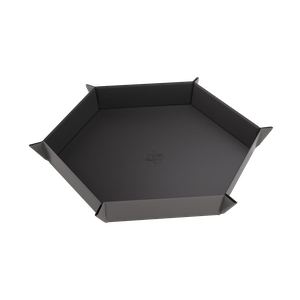 [Gamegenic: Magnetic Dice Tray: Hexagonal: Black/Grey (Product Image)]