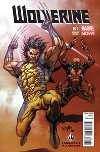 [Wolverine #1 NOW! (Forbidden Planet Deadpool Variant) (Product Image)]