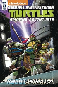 [Teenage Mutant Ninja Turtles: Amazing Adventures: Robotanimals #3 (Cover B Martin) (Product Image)]