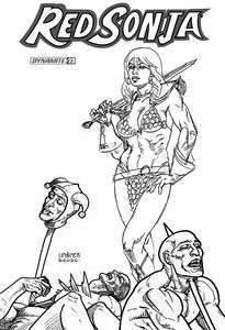 [Red Sonja #23 (Linsner B&W Variant) (Product Image)]