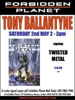[Tony Ballantyne Signing Twisted Metal (Product Image)]