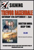 [Trevor Baxendale Signing Doctor Who: Deep Time (Product Image)]