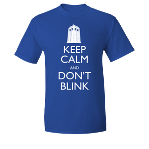[Doctor Who: T-Shirt: Keep Calm & Don't Blink (Product Image)]