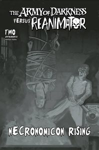 [The Army Of Darkness Vs. Reanimator: Necronomicon Rising #2 (Cover F Suydam Black & White Variant) (Product Image)]