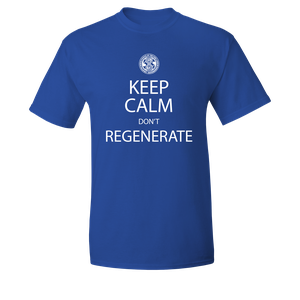 [Doctor Who: T-Shirt: Keep Calm & Don't Regenerate (Product Image)]