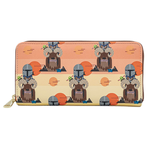 [Star Wars: The Mandalorian: Loungefly: Bantha Ride Zip Around Wallet (Product Image)]