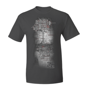 [Batman: Arkham Origins: T-Shirt: Schematics (Product Image)]