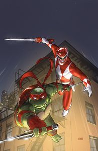 [Mighty Morphin Power Rangers/Teenage Mutant Ninja Turtles II #1 (Cover I Cardstock Variant Clarke) (Product Image)]