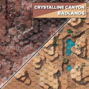 [Battletech: Alien Worlds: Battle Mat: Crystal Canyon/Badlands (Product Image)]