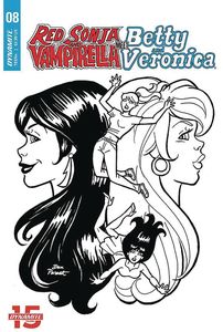 [Red Sonja & Vampirella Meet Betty & Veronica #8 (Parent Black & White Variant) (Product Image)]