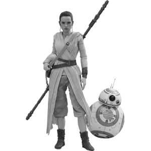 [Star Wars: The Force Awakens: Hot Toys Deluxe Action Figure Set: Rey & BB-8 (Product Image)]