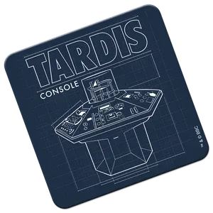 [Doctor Who: Coaster: TARDIS Console Schematic (Product Image)]