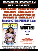 [Frank Quitely, Alan Grant, Jon Haward and Jamie Grant Signing Wasted (Product Image)]