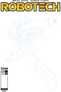 [Robotech #1 (Blue Line Sketch Variant) (Product Image)]