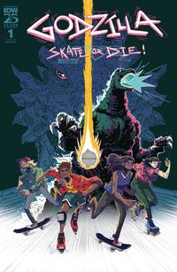 [The cover for Godzilla: Skate Or Die #1 (Cover A Joyce)]