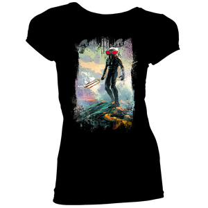 [Aquaman: Women's Fit T-Shirt: Black Manta By Joshua Middleton			 (Product Image)]