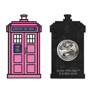 [Doctor Who: Flashback Collection: Enamel Pin Badge: Seventh's Doctor TARDIS (Pink) (Product Image)]