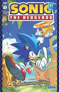 [Sonic The Hedgehog #1 (5th Anniversary Edition Cover A Hesse) (Product Image)]