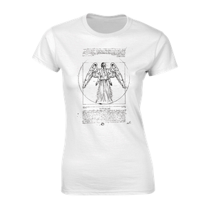 [Doctor Who: Women's Fit T-Shirt: Vitruvian Weeping Angel (Product Image)]