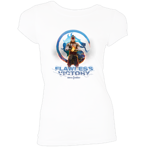 [Mortal Kombat 1: Women's Fit T-Shirt: Flawless Victory (White) (Product Image)]