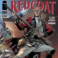 [Bryan Hitch signing copies of Redcoat #1 (Product Image)]