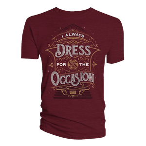 [Doctor Who: Anniversary Collection: T-Shirt: I Always Dress For The Occasion (Product Image)]
