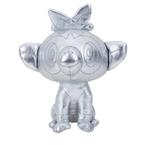 [Pokémon: 25th Anniversary Plush Toy: Silver Grookey (Product Image)]