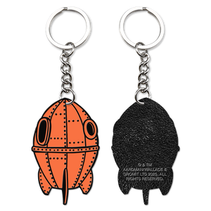 [Wallace & Gromit: Enamel Keychain: Wallace's Rocket (Product Image)]