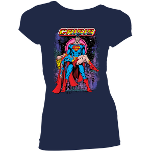 [Superman: Women's Fit T-Shirt: Crisis On Infinite Earths #7 By George Perez (Product Image)]