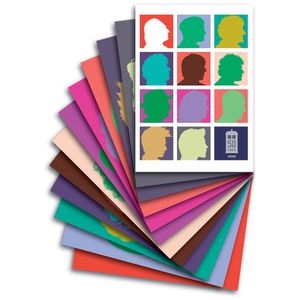 [Doctor Who: Postcards: 12 Pack: Coloured Silhouettes 2 (Product Image)]