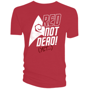 [Star Trek: The Original Series: T-Shirt: Red Not Dead (Product Image)]