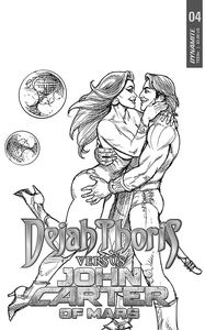 [Dejah Thoris Vs John Carter Of Mars #4 (Cover H Linsner Black & White Variant) (Product Image)]