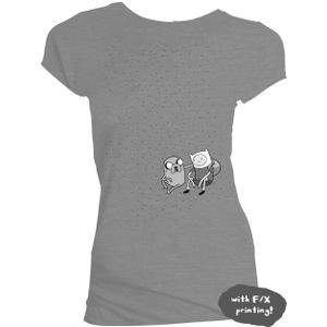 [Adventure Time: T-Shirts: Finn And Jake Grass (Skinny Fit) (Product Image)]