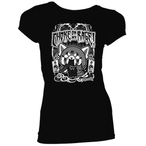 [Aggretsuko: Women's Fit T-Shirt: Choke On My Rage (Product Image)]
