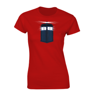 [Doctor Who: Women's Fit T-Shirt: Shadowfields TARDIS (Product Image)]