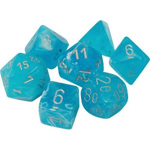 [Chessex: Dice Set: Luminary Sky W/Silver (Poly 7 Set) (Product Image)]