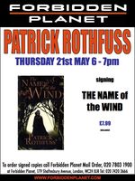 [Patrick Rothfuss Signing The Name of the Wind (Product Image)]