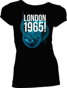 [Doctor Who: Flashback Collection: Women's Fit T-Shirt: London 1965! (Black) (Product Image)]