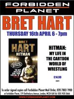 [Bret 'The Hitman' Hart Signing Hitman: My Life in the Cartoon World of Wrestling (Product Image)]