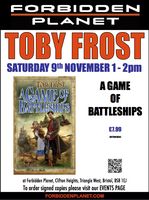 [Toby Frost Signing A Game of Battleships (9th-23rd November) (Product Image)]