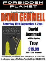 [David Gemmell signing Troy (Product Image)]