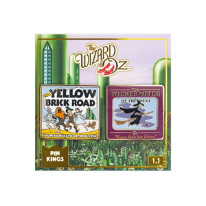 [Wizard Of Oz: Pin King Enamel Pin Badge Set: Yellow Brick Road & Wicked Witch (Product Image)]